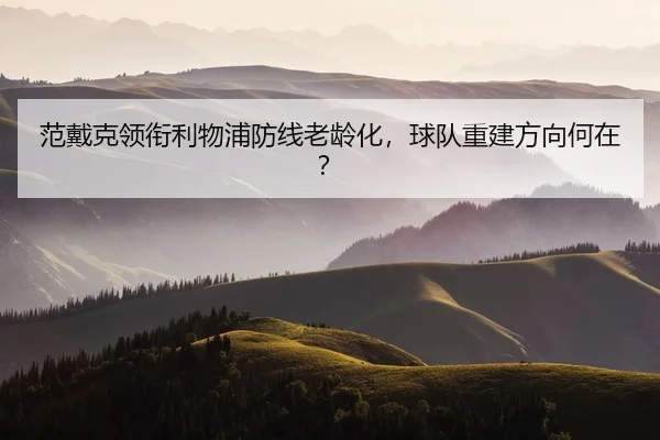 范戴克领衔利物浦防线老龄化，球队重建方向何在？